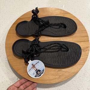 Xero Shoes Sandals Mens 9 Aqua Cloud Black Barefoot Minimalist Water Outdoor
